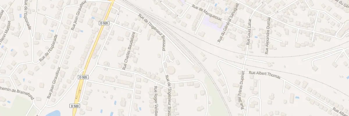 Plan du 3 Rue Ingenieur Brassaud à Brive-la-Gaillarde