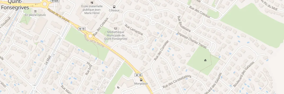 Plan du 16 Rue Lamartine à Quint-Fonsegrives