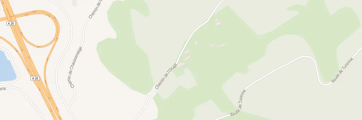 Plan du 5012 Combe du Pech Montat à Cressensac-Sarrazac