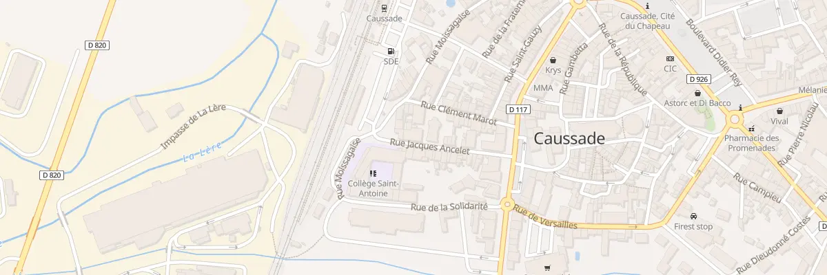 Plan du 18 Rue Jacques Ancelet à Caussade