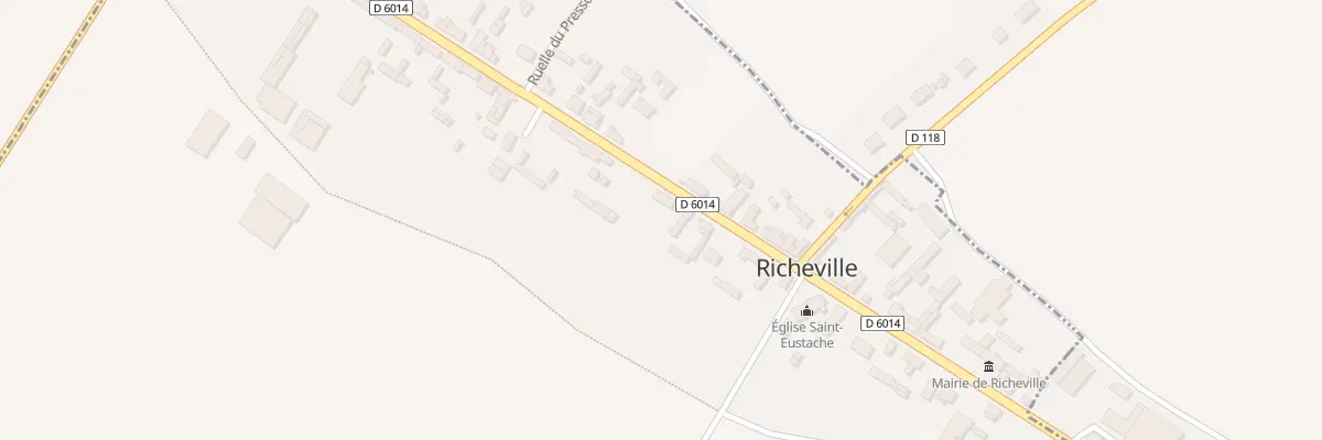 Plan du 24 Richeville à Richeville