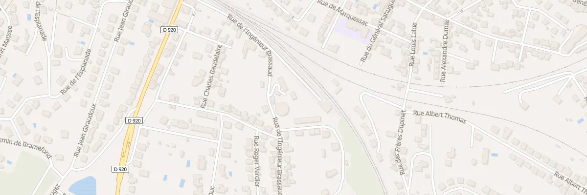 Plan du 5 Rue Ingenieur Brassaud à Brive-la-Gaillarde
