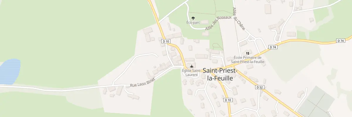 Plan du 12 Rte de la Souterraine à Saint-Priest-la-Feuille