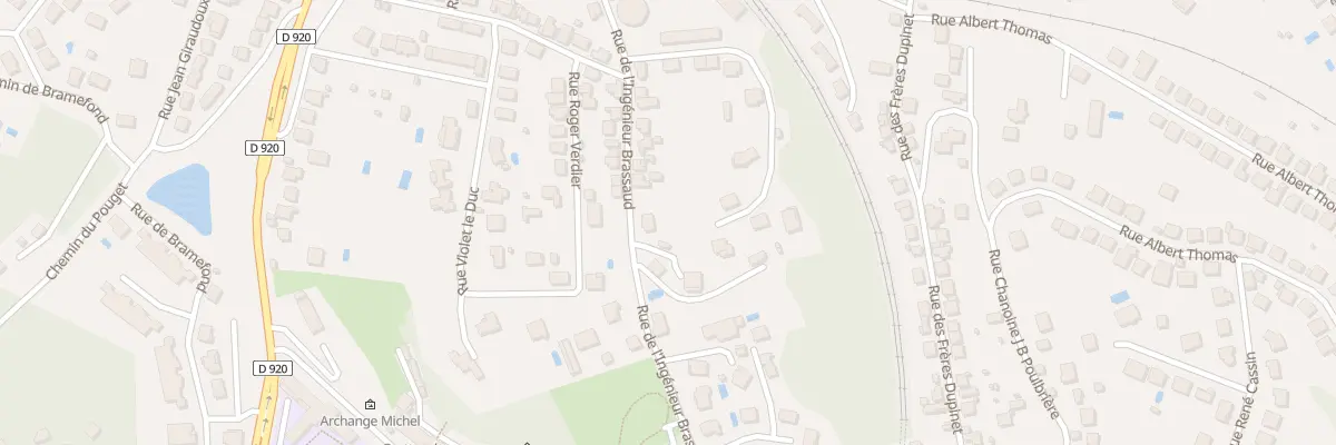 Plan du 25 Rue Ingenieur Brassaud à Brive-la-Gaillarde