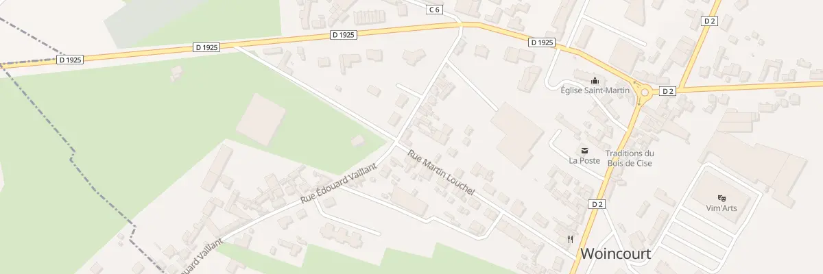 Plan du 17 Rue Edouard Vaillant à Woincourt