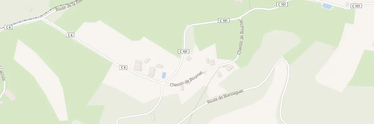 Plan du 480 Rte du Bournet à Pinsac