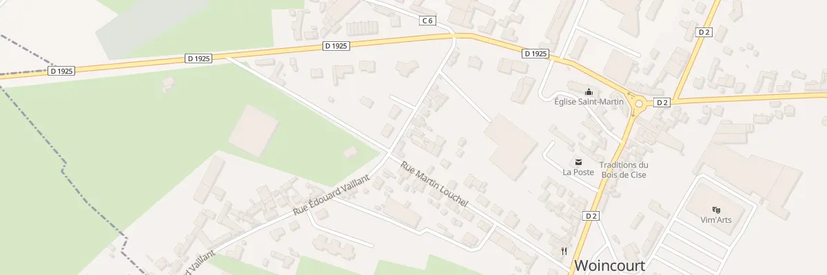 Plan du 15 Rue Edouard Vaillant à Woincourt