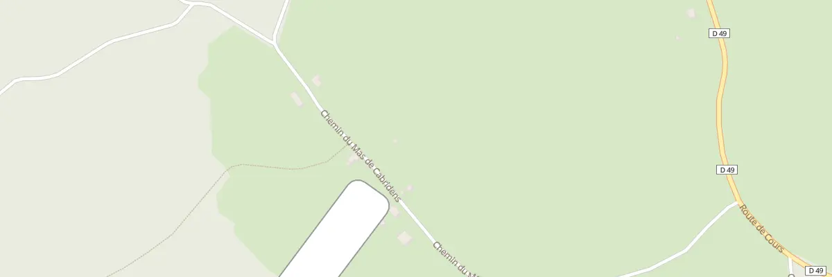 Plan du 480 Che du Mas de Cabridens à Saint Géry-Vers