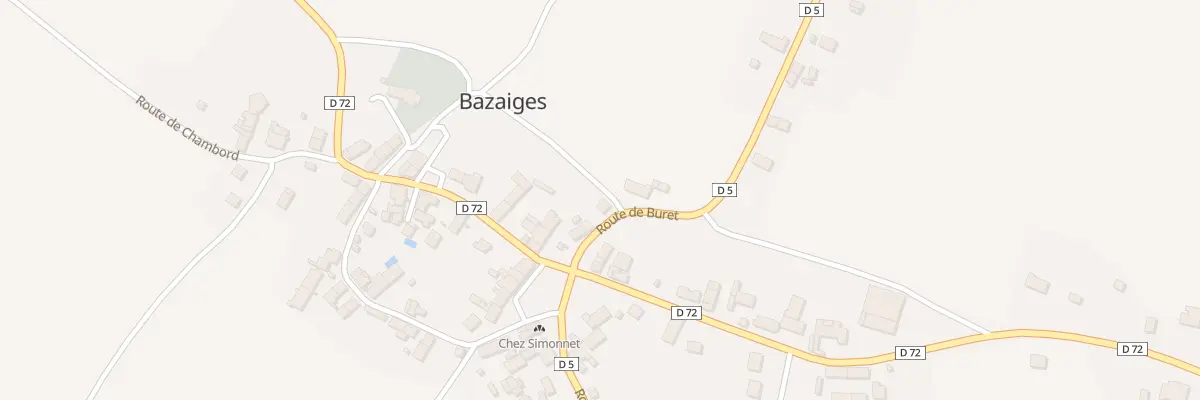 Plan du 3 Rte de Buret à Bazaiges
