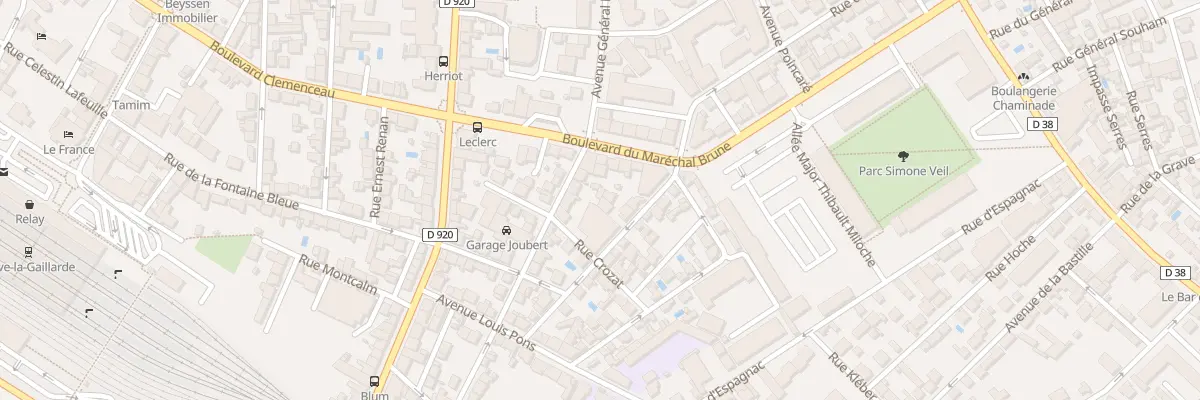 Plan du 6 Rue Cecile Marbeau à Brive-la-Gaillarde