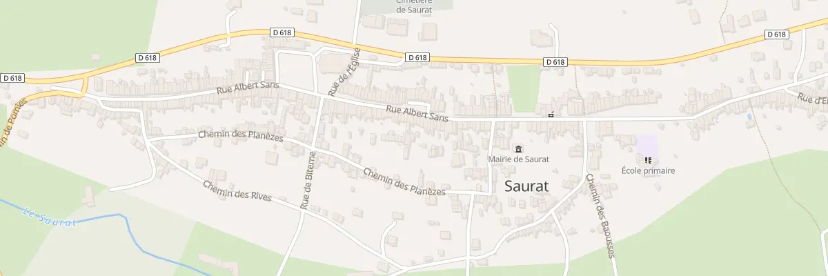 Plan du 150 Rue Albert Sans à Saurat