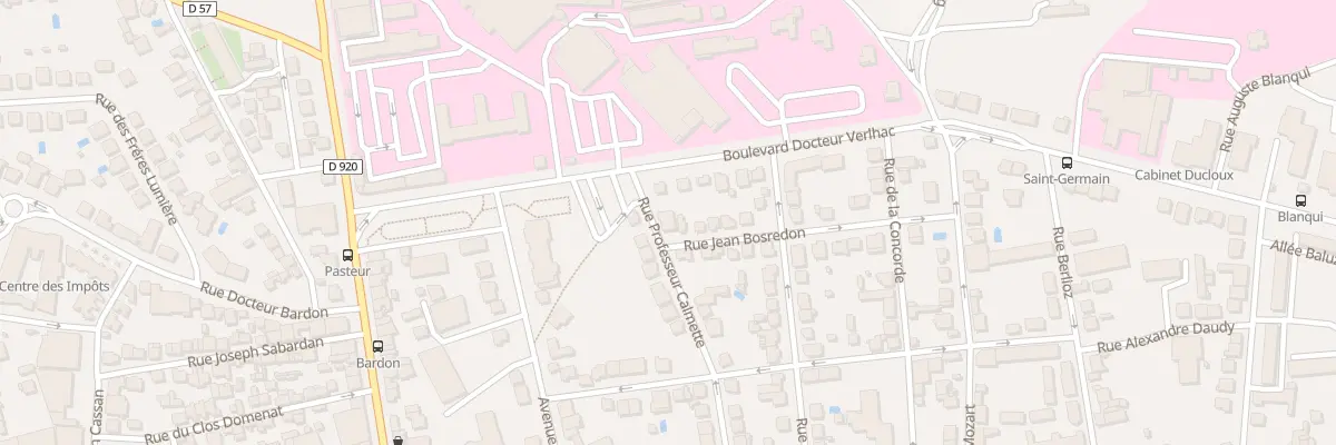 Plan du 38 Rue Professeur Calmette à Brive-la-Gaillarde