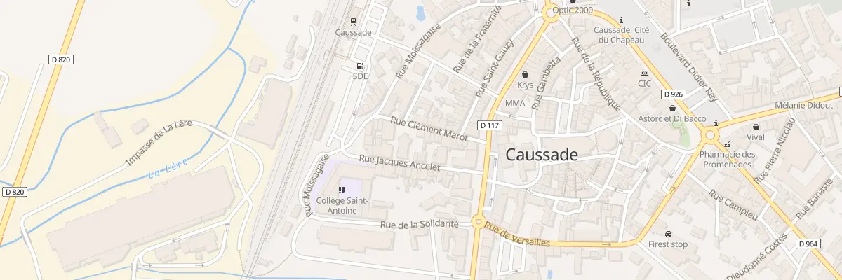 Plan du 21 Rue Clément Marot à Caussade
