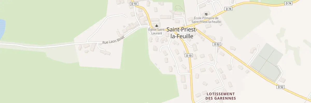 Plan du 1 Rue Camille Corot à Saint-Priest-la-Feuille