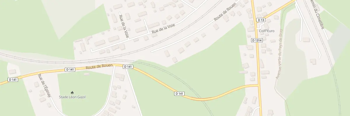 Plan du 250 Rte de Rouen à Serqueux