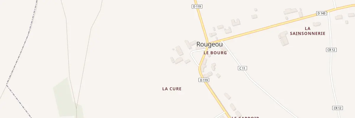 Plan du 3 La Cure à Rougeou