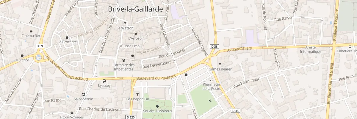 Plan du 17 Rue Jean Abel Lefranc à Brive-la-Gaillarde