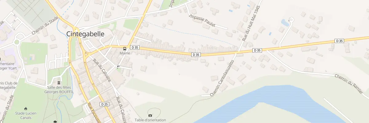 Plan du 44 Av de Boulbonne à Cintegabelle