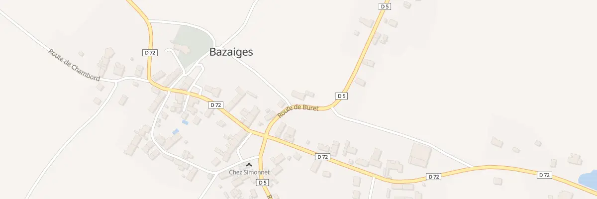Plan du 5 Rte de Buret à Bazaiges