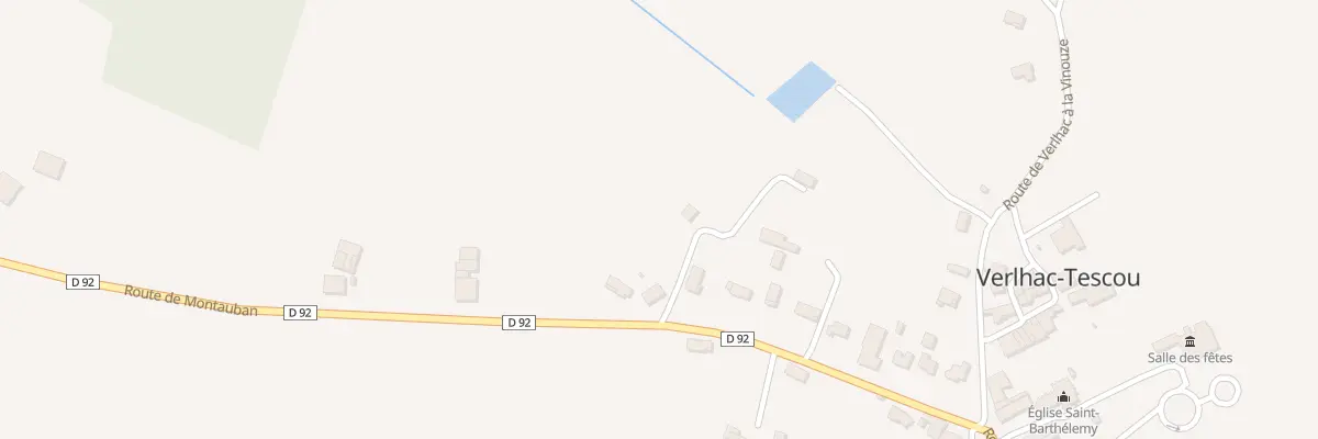Plan du 322 Rte de Montauban à Verlhac-Tescou