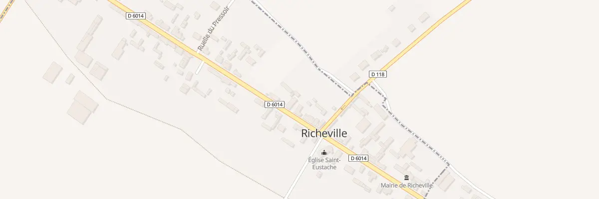 Plan du 43 Rte Nationale à Richeville