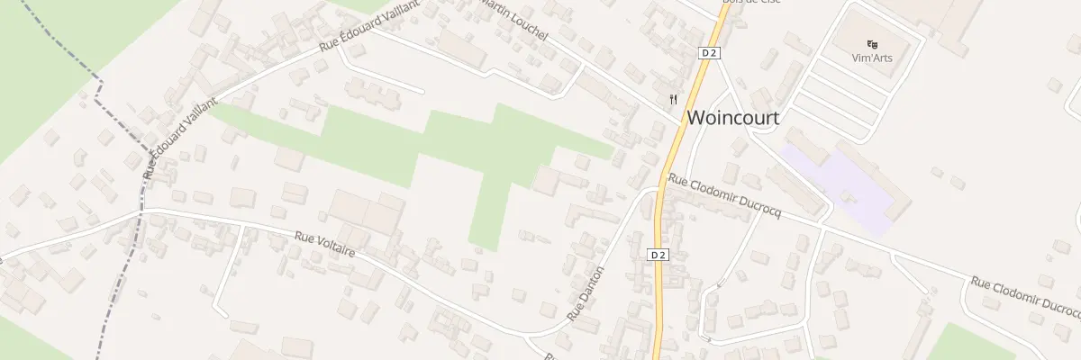 Plan du 10 Rue Danton à Woincourt