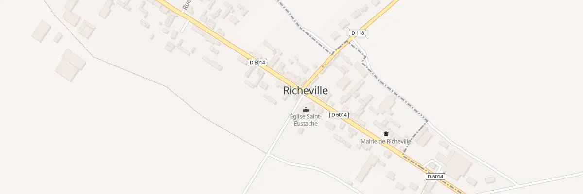 Plan du 40 Rte Nationale à Richeville