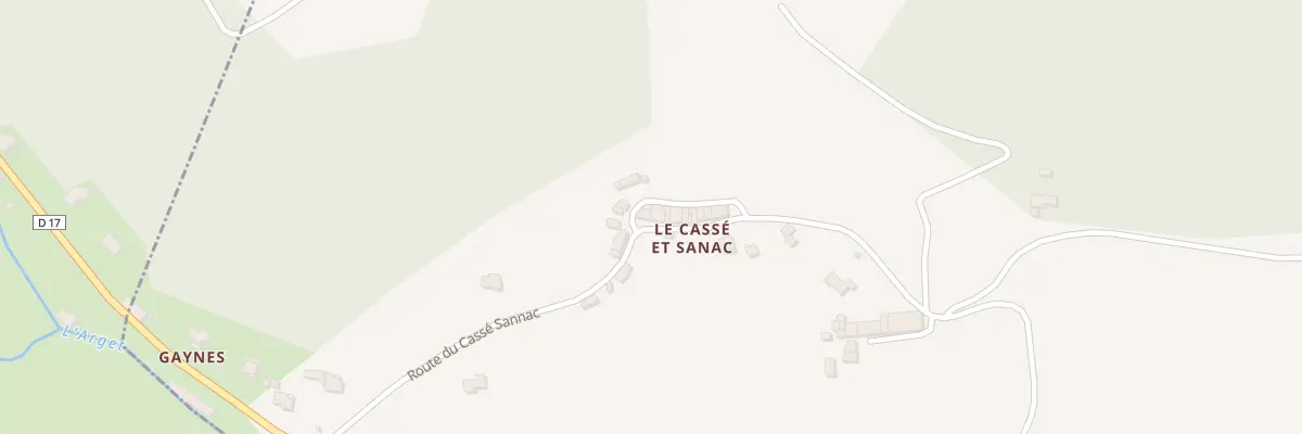 Plan du 13 Che du Lavoir à Bénac