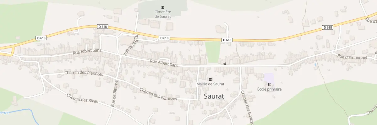 Plan du 107 Rue Albert Sans à Saurat