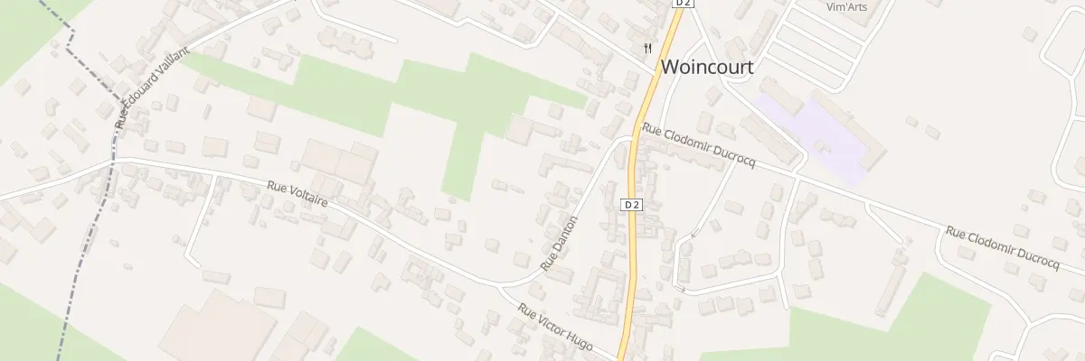 Plan du 14 Rue Danton à Woincourt