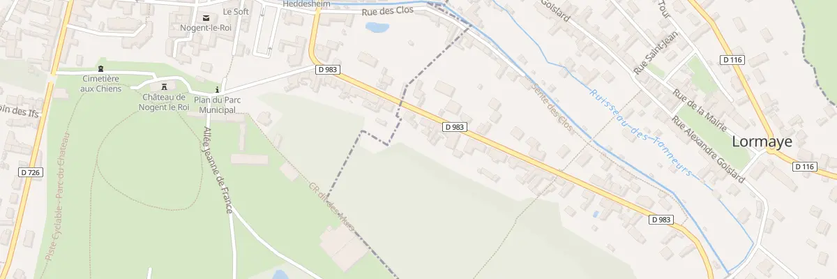 Plan du 32 Rue du Chemin Neuf à Lormaye