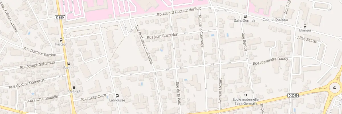 Plan du 23 Rue De La Paix à Brive-la-Gaillarde