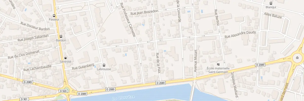 Plan du 15 Rue De La Paix à Brive-la-Gaillarde