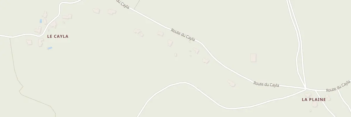 Plan du 945 Rte du Cayla à Saint Géry-Vers