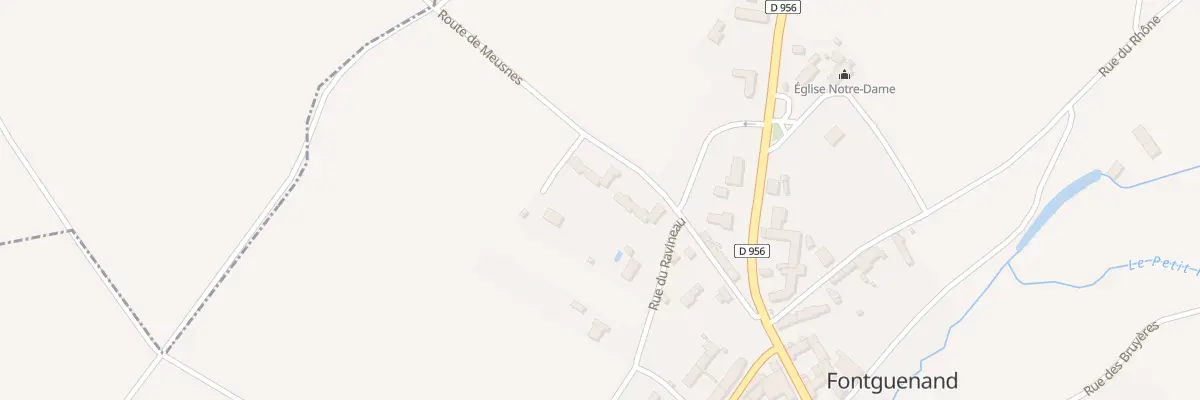 Plan du 9 Rte de Meusnes à Fontguenand