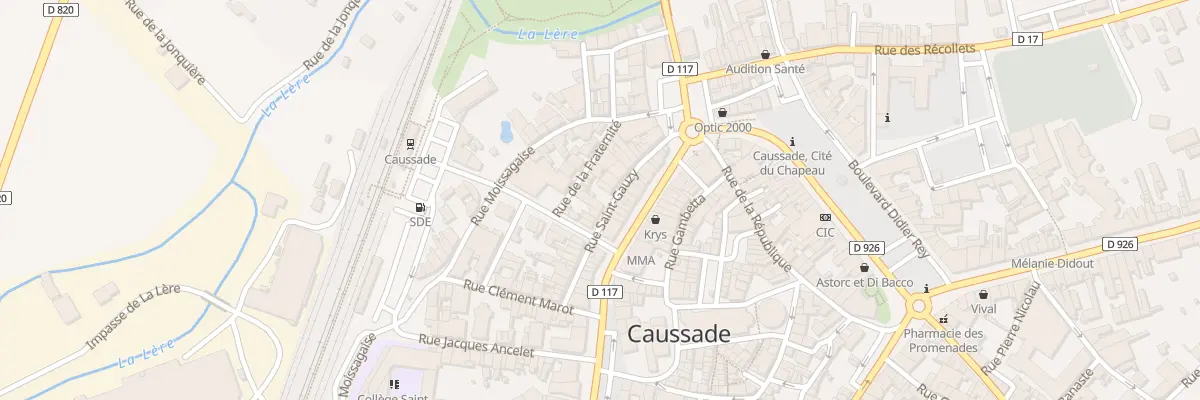 Plan du 24 Rue Saint Gauzy à Caussade