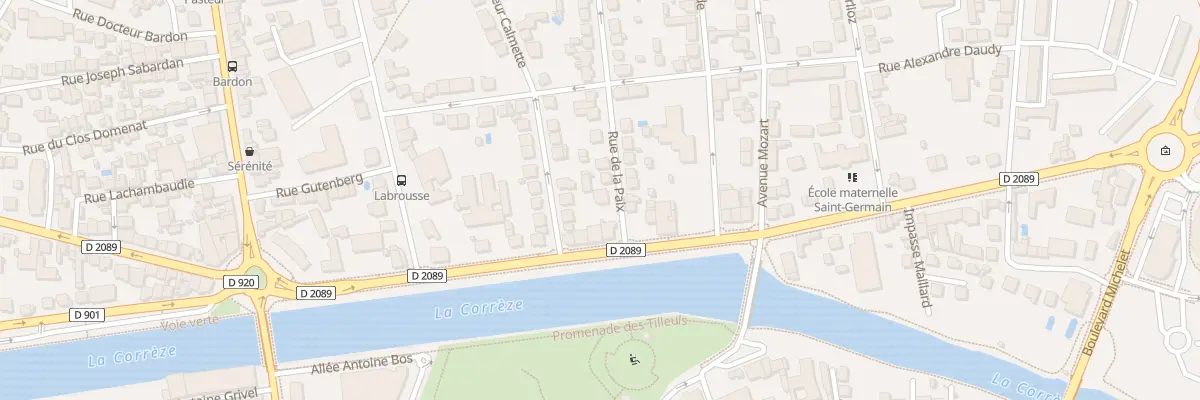 Plan du 3 Rue De La Paix à Brive-la-Gaillarde