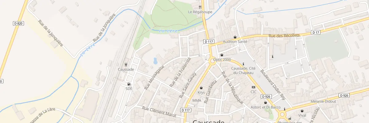 Plan du 2 Rue de la Fraternité à Caussade