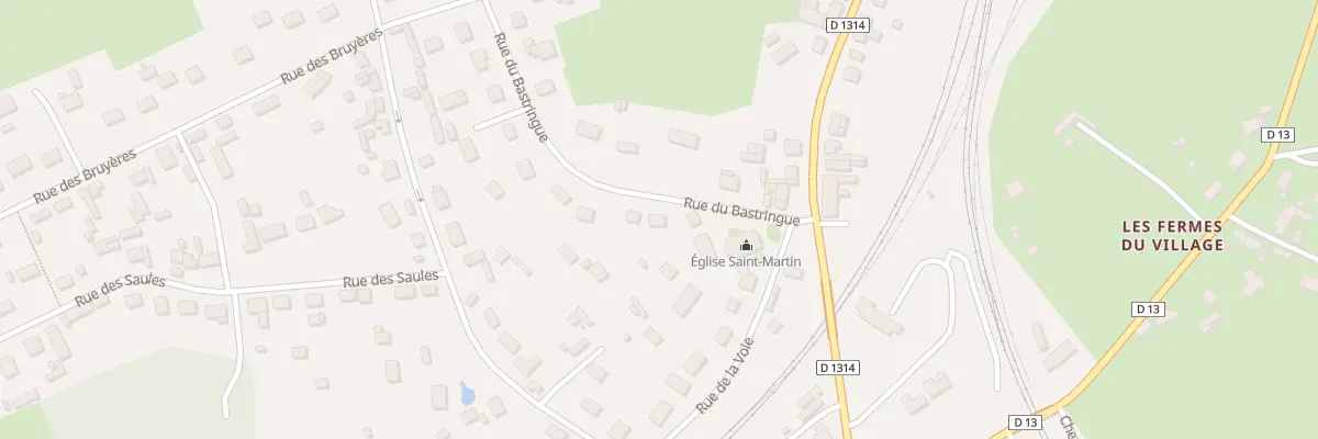 Plan du 100 Rue du Bastringue à Serqueux