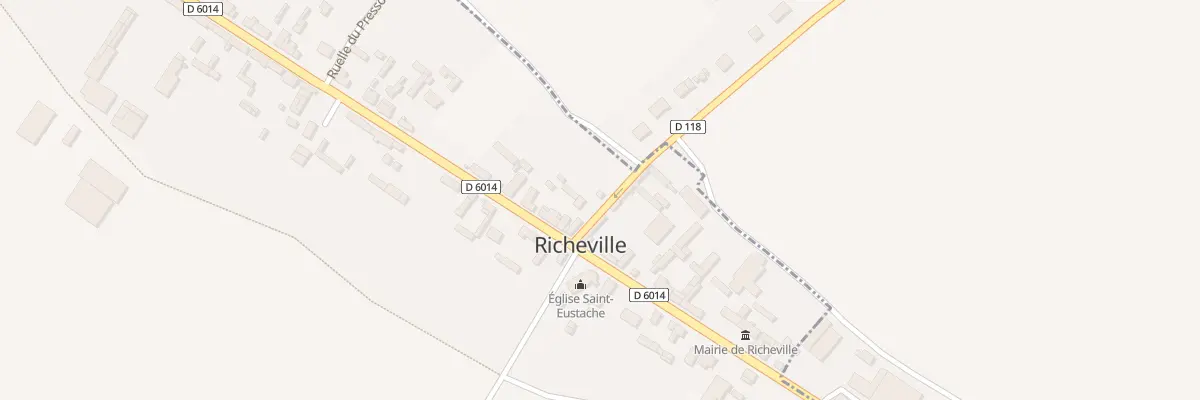 Plan du 1 Rte d’Hacqueville à Richeville