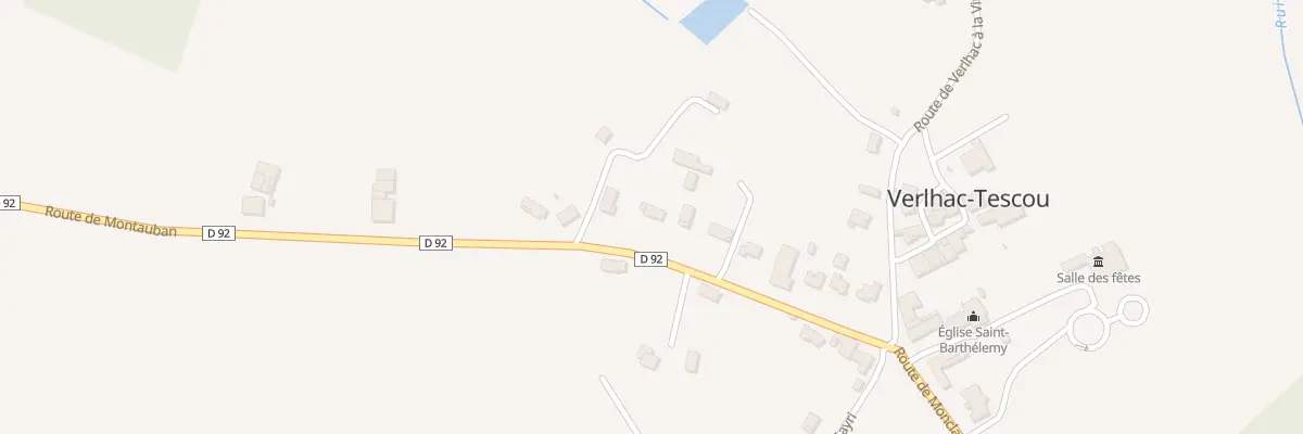 Plan du 204 Rte de Montauban à Verlhac-Tescou