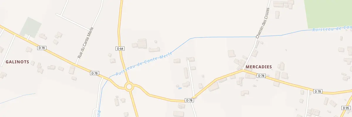 Plan du 506 Rue des Mercadies à Bioule