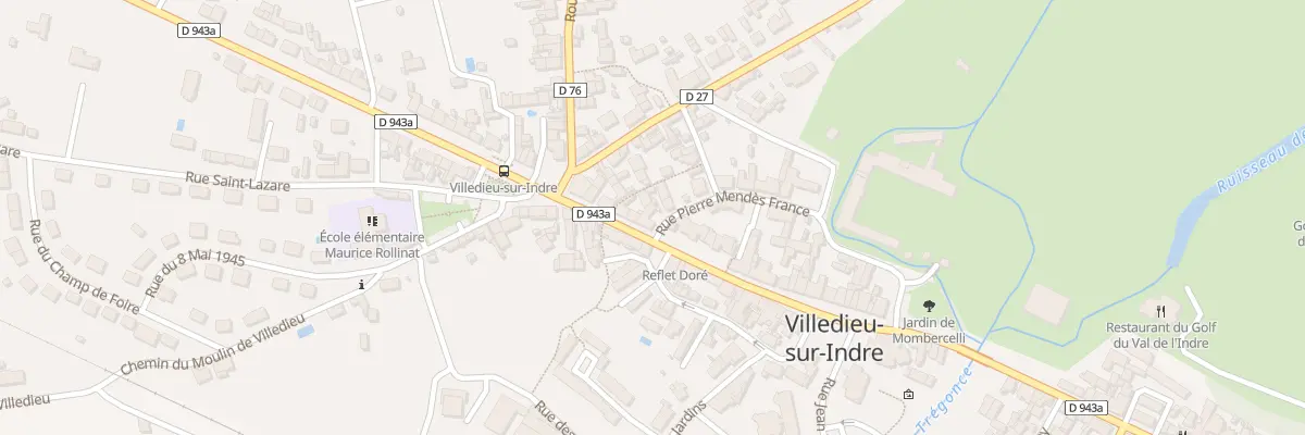 Plan du 13 Rue du Général de Gaulle à Villedieu-sur-Indre
