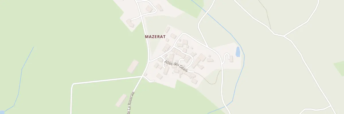 Plan du 5016 Mazeirat à Saint-Priest-la-Feuille