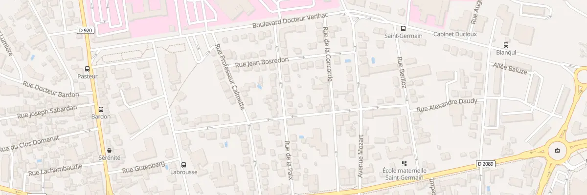 Plan du 26 Rue De La Paix à Brive-la-Gaillarde