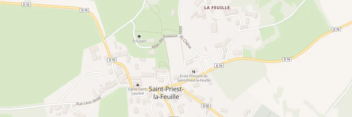 Plan du 7 Rue Auguste Coulon à Saint-Priest-la-Feuille