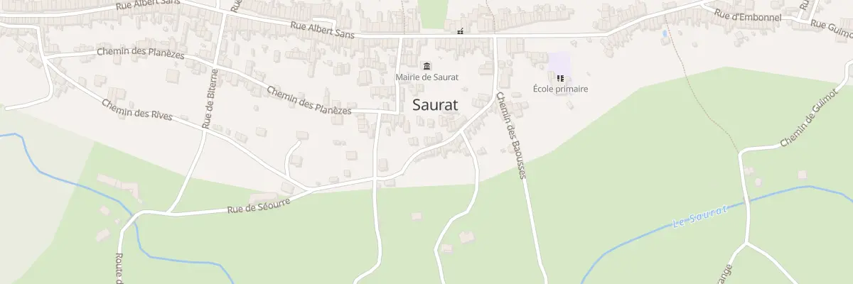 Plan du 176 Rue de Séourre à Saurat