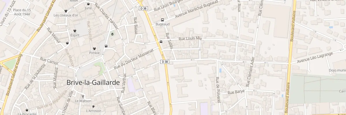 Plan du 1B Rue Gal Dalton à Brive-la-Gaillarde
