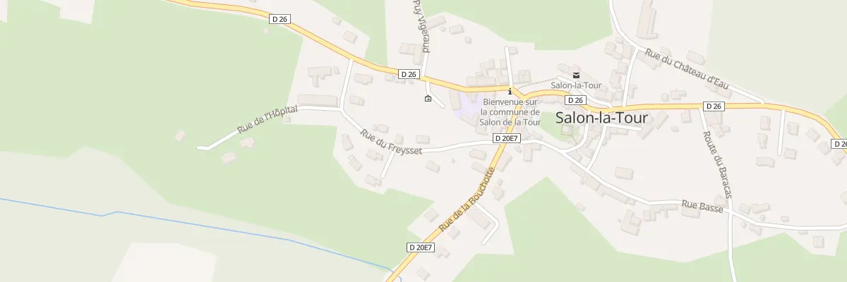 Plan du 5494 Rue du Freysset à Salon-la-Tour