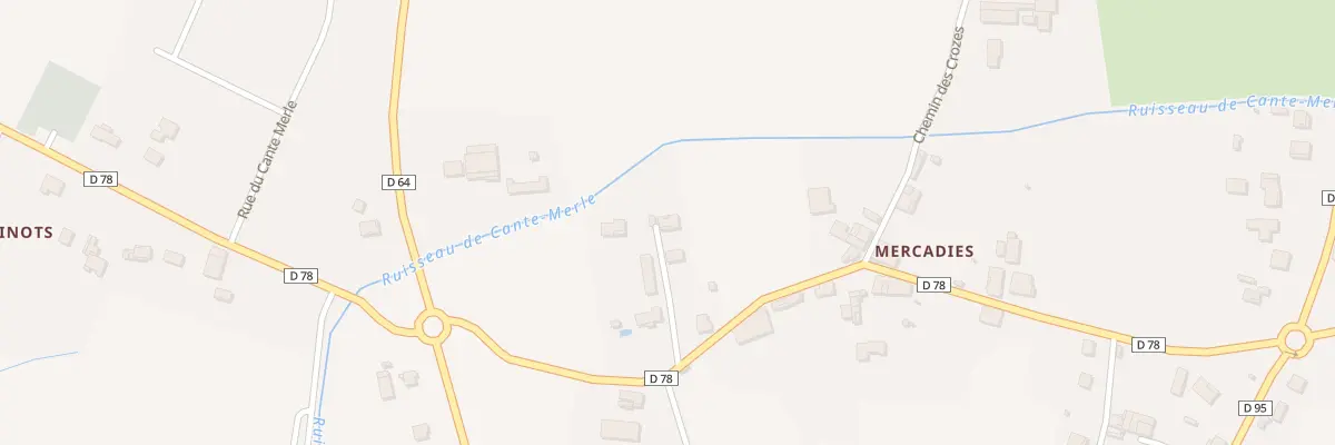 Plan du 504 Rue des Mercadies à Bioule